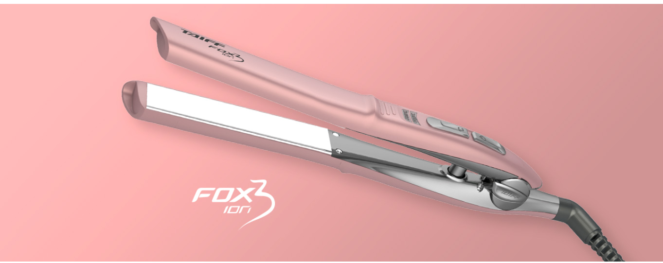 Chapinha Prancha Taiff Fox 200 e 230°C com Emissão de Íons e Cabo Giratório Rose - Bivolt